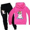 Unicorn Hoodie Sweatsuit for Girls - Image 21
