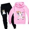 Unicorn Hoodie Sweatsuit for Girls - Image 20