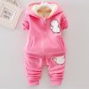 Cartoon Cat Hooded Vest Set - Image 24