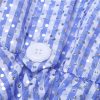 Cute Blue Polka Dots Plaid Party Dress - Image 6