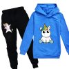 Unicorn Hoodie Sweatsuit for Girls - Image 16