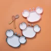 Baby Silicone Suction Tableware Cartoon Crab - Image 3