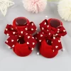 Cute Girl Princess Bow Socks Boat Red - Image 8