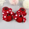 Cute Girl Princess Bow Socks Boat Red - Image 10