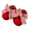 Cute Girl Princess Bow Socks Boat Red - Image 5