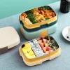 Stainless Steel Four-button Insulated Lunch Box - Image 4