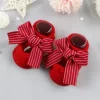 Cute Girl Princess Bow Socks Boat Red - Image 7