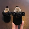 Lace Solid Color Princess Shoes Soft Sole Non-Slip - Image 12