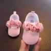 Lace Solid Color Princess Shoes Soft Sole Non-Slip - Image 11