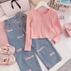 Girl's Fashion Jeans & Top Set