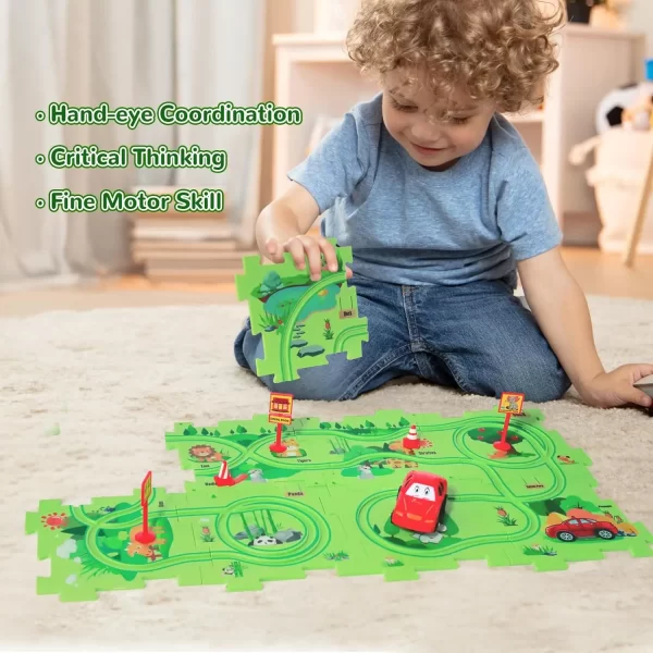 PuzzleRacer - Kids Car Track Set - Image 3