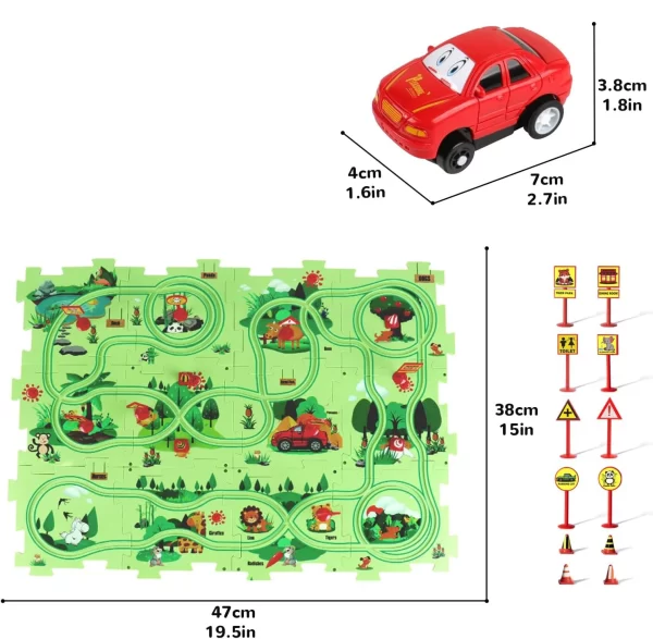 PuzzleRacer - Kids Car Track Set - Image 6