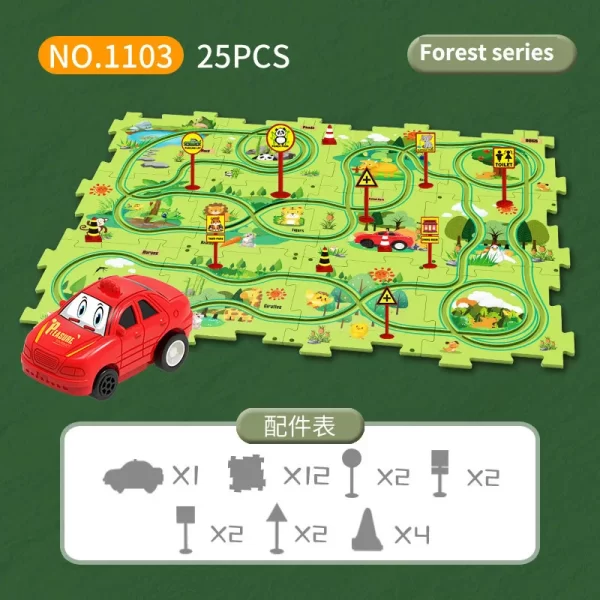 PuzzleRacer - Kids Car Track Set - Image 10