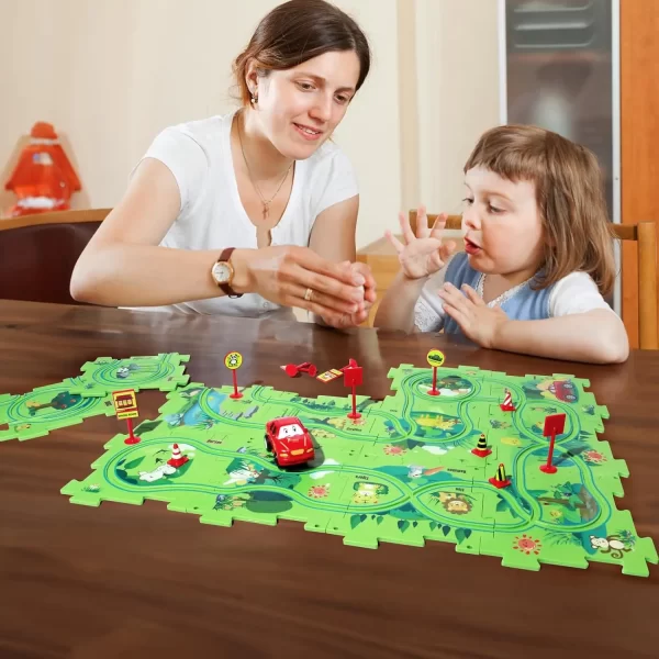 PuzzleRacer - Kids Car Track Set - Image 2